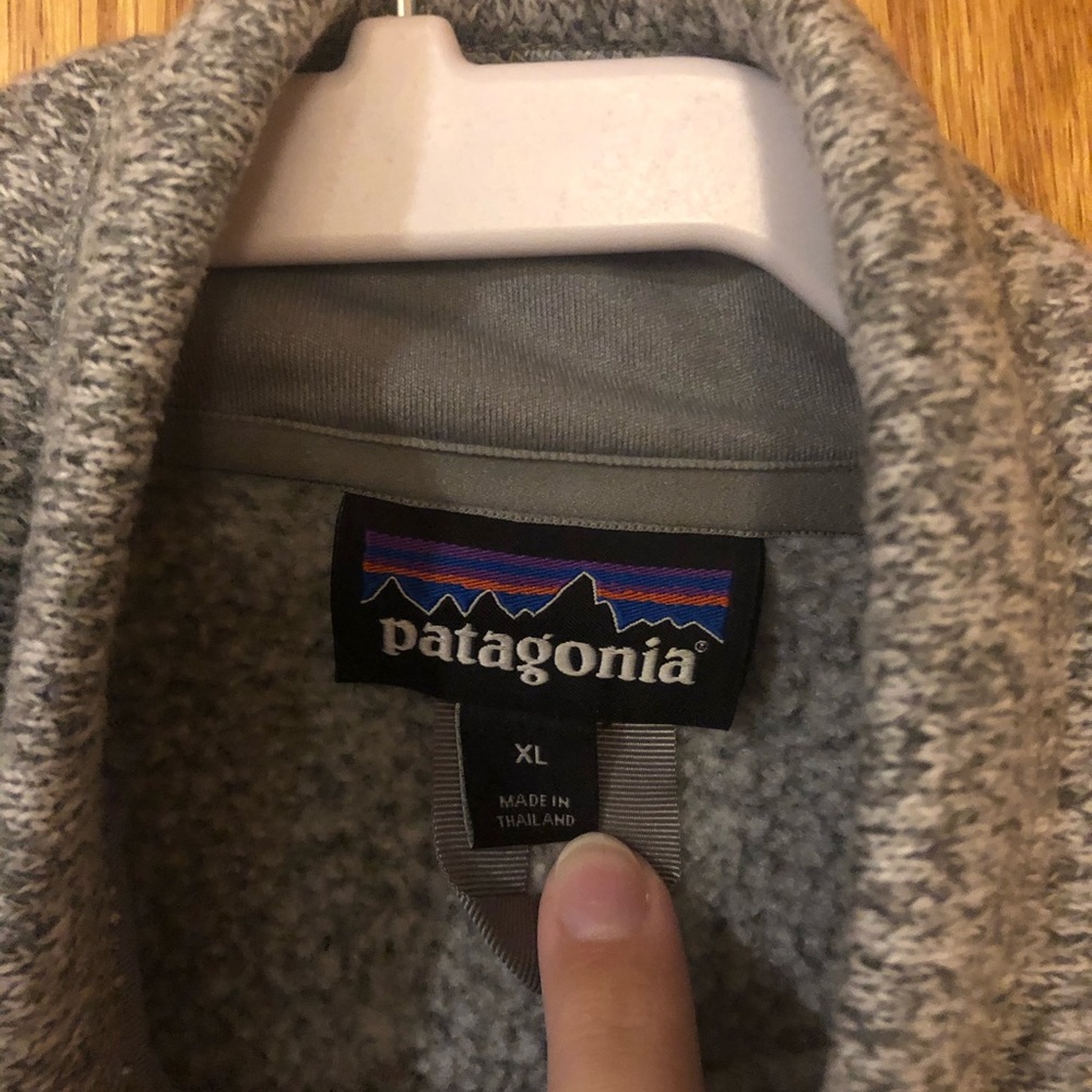 Grey Patagonia Quarter Zip